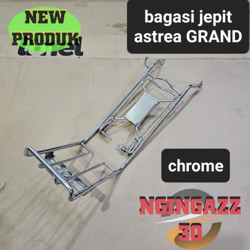 BAGASI TENGAH ASTREA GRAND LEGENDA FULL BESI CHROME