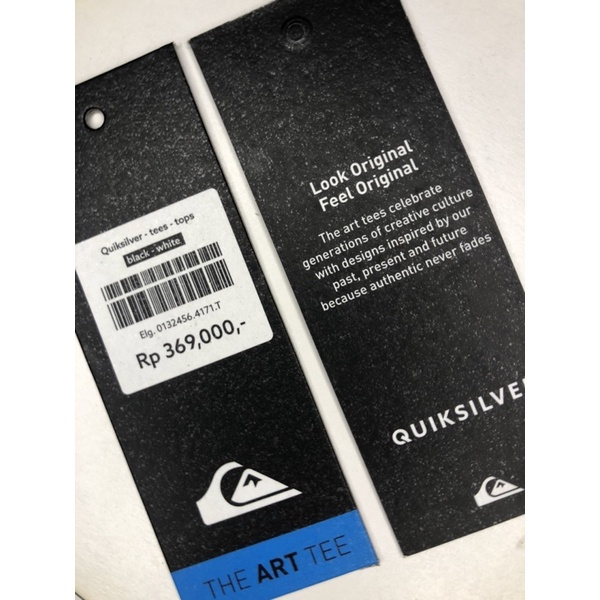 

QUIKSILVER FULL TAG SUPER PREMIUM CO 1X DIKIRIM 120PCS