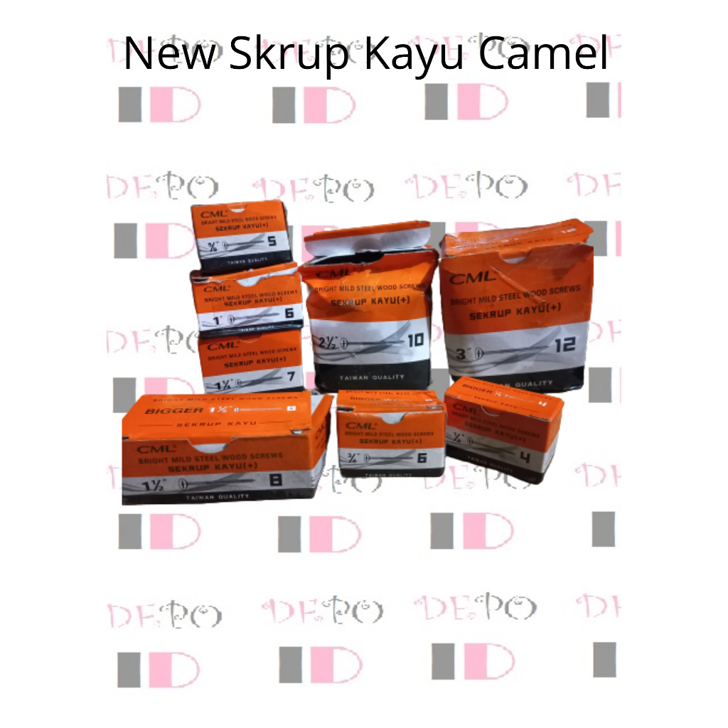Sekrup Kayu Camel / Skrup Tapping Wood Screw / CML