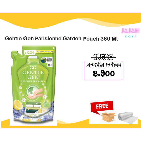 Gentle Gen Parisienne Garden Pouch 360 ml