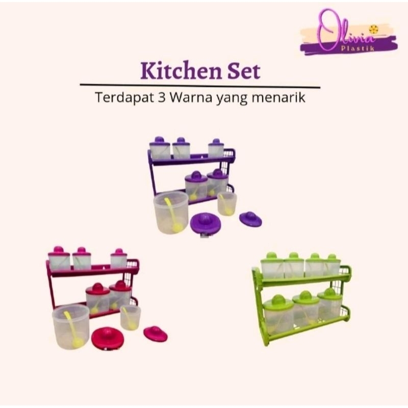 RAK BUMBU, KITCHEN SET SUSUN 2 PLASTIK
