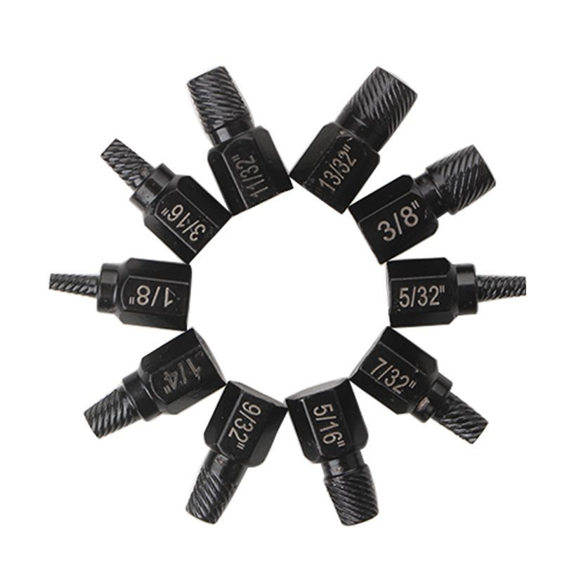 Screw Extractor Set 10pcs Pembuka Baut Dol Hexagon Pembuka Baut Rusak Alat Pembuka Baut Rusak