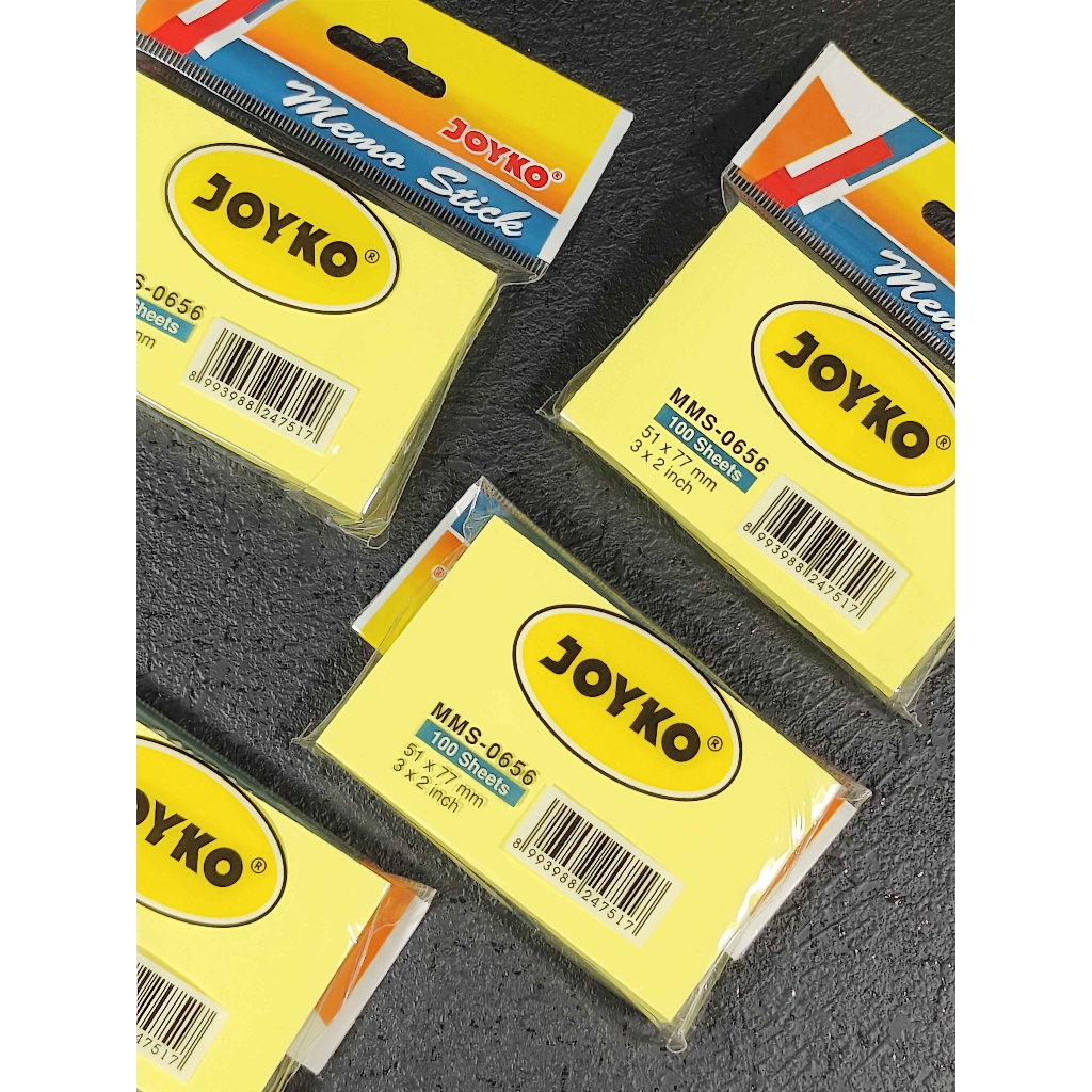 

(Pcs/sheets) Kertas Memo Joyko MMS-0656 / Memo Stick Joyko / Sticky Note / Memo Tempel