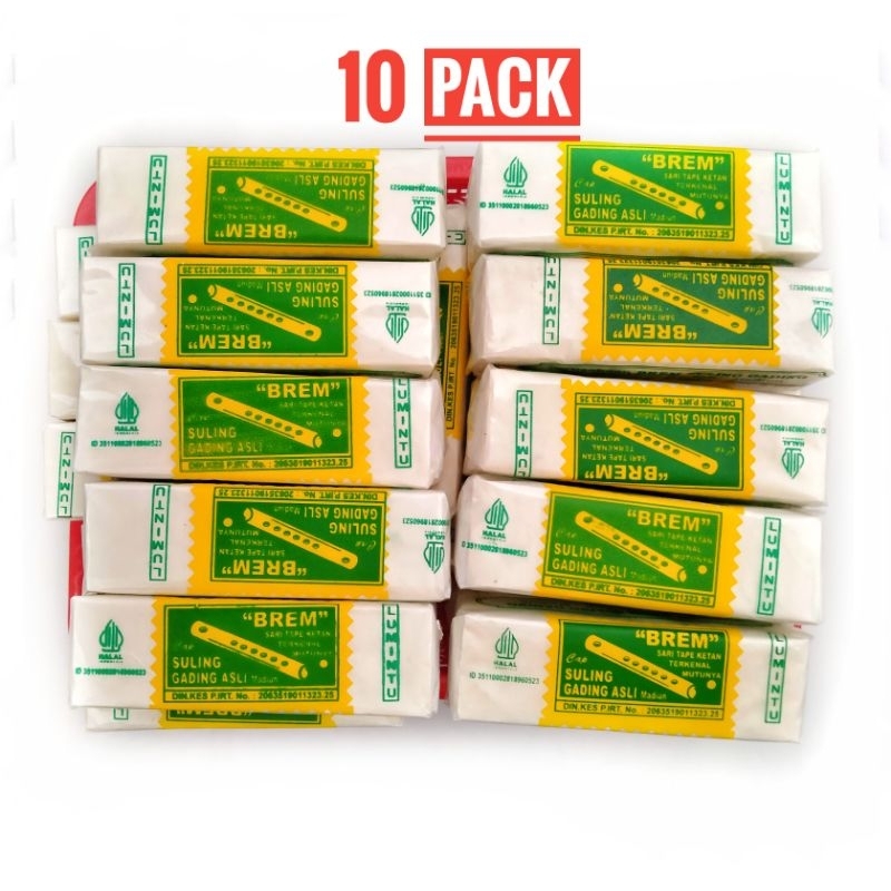 

Paket 10 Pack Brem Madiun isi 4 Keping Cap Suling