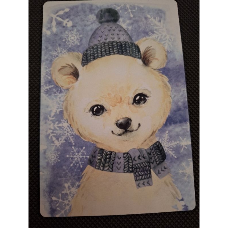 

kartu pos natal beruang/christmas bear postcard