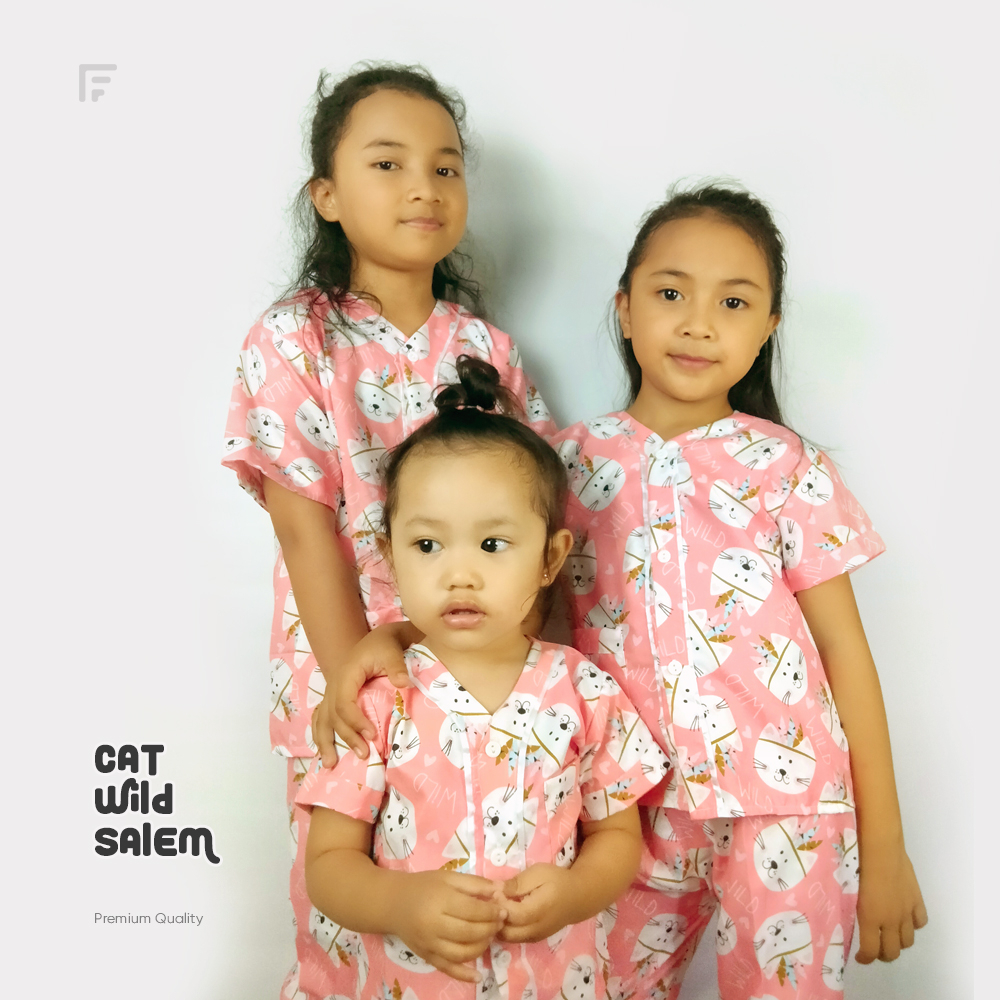 PIYAMA ANAK CEWE 1-12TAHUN baju tidur anak perempuan Baju tidur anak piyama anak perempuan model ter