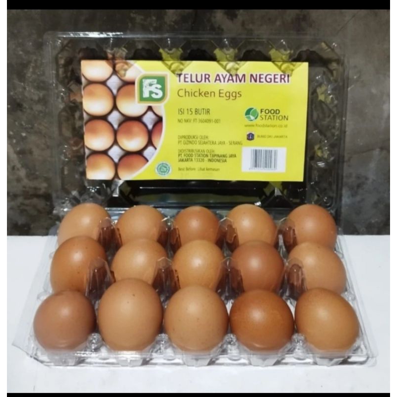 

Telur Ayam Negri FS Food Station 1kg isi 15pcs