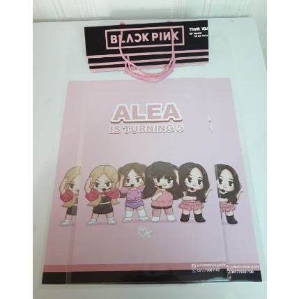 plastik snack black pink / kantong snack black pink / plastik bingkisan snack black pink / plastik s