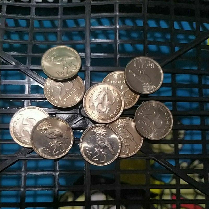 koin kuno indonesia 25 rupiah tahun 1971
