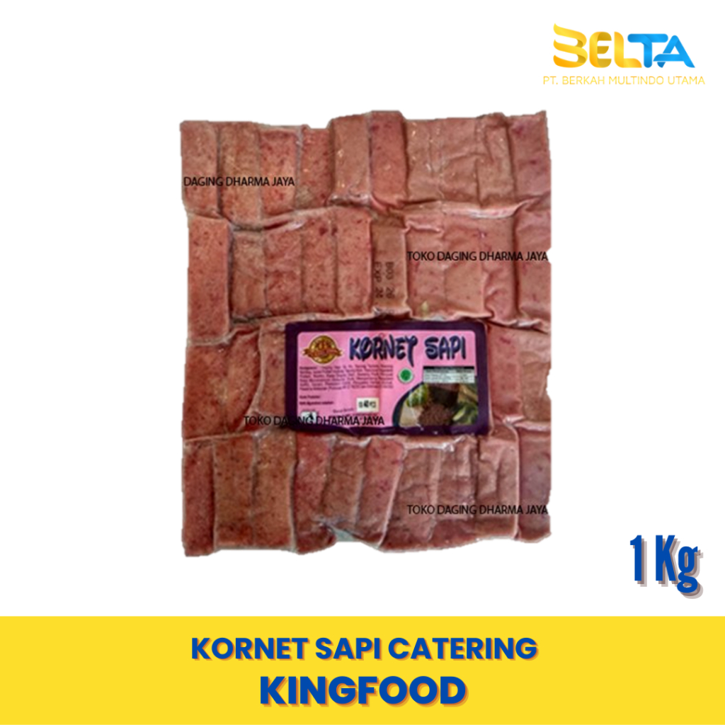 

Kingfood Kornet Sapi Catering 1kg Katering King Food Distributor Makanan Beku Frozen Food