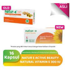 Natur E 300 isi 16 Kapsul - Vitamin E - Penyubur Kandungan - Antiaging