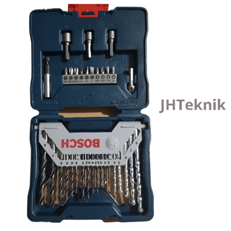 JHTeknik BOSCH X-LINE X33/Mata Bor Set BOSCH 33PCS/Mata Bor dan Mata Obeng Set BOSCH ASLI ORIGINAL