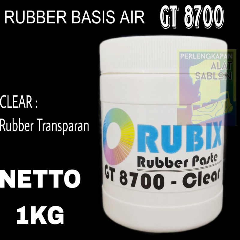 TINTA SABLON RUBBER CLEAR TRANSPARANT GT 8700 1KG
