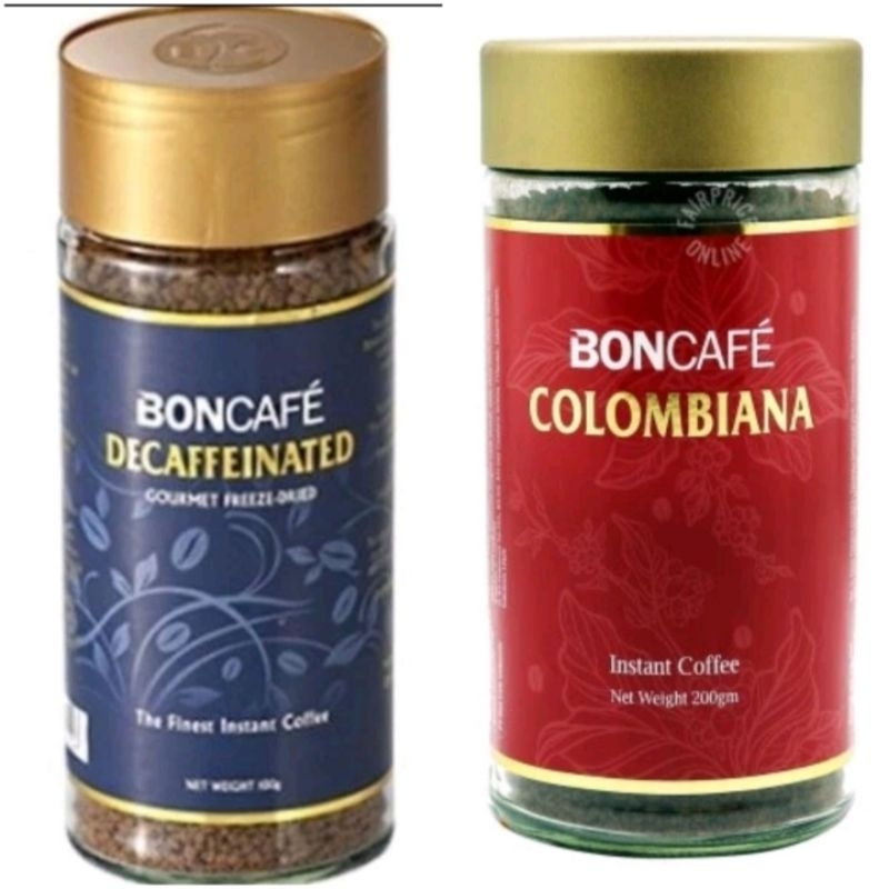 

Boncafe Decaffeinated Freeze Instant Coffee 100g Kopi Instan Bona Colombiana 200g