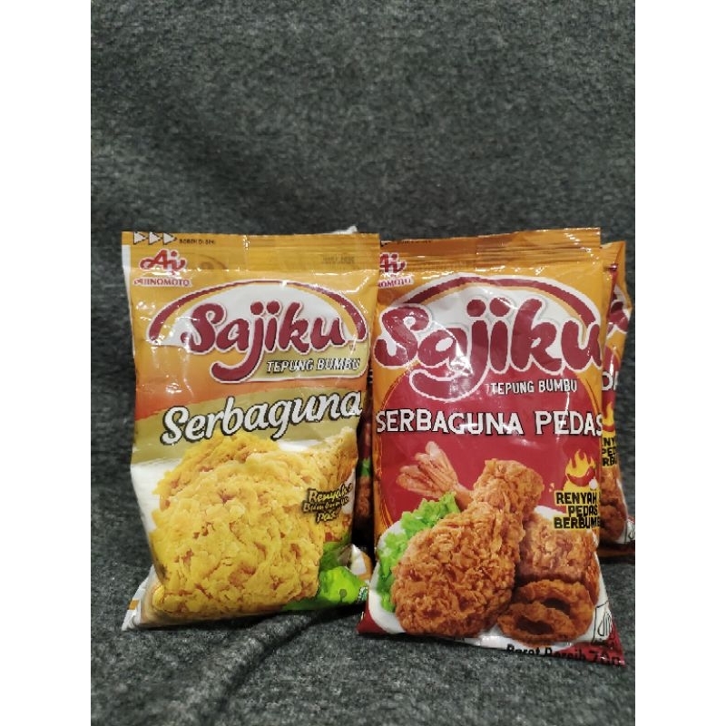 

Sajiku Tepung Bumbu Serbaguna / Tepung Ayam Crispy / Tepung Ayam Goreng Pedas 80g