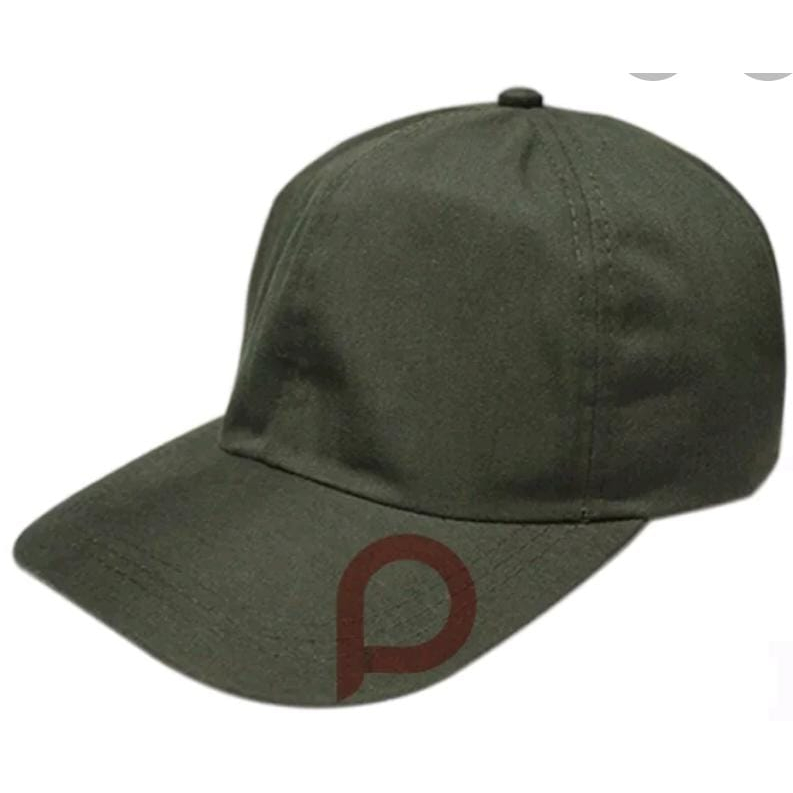 Topi Hijau polos Hijau army Topi Universal Dewasa Allsize adjustable