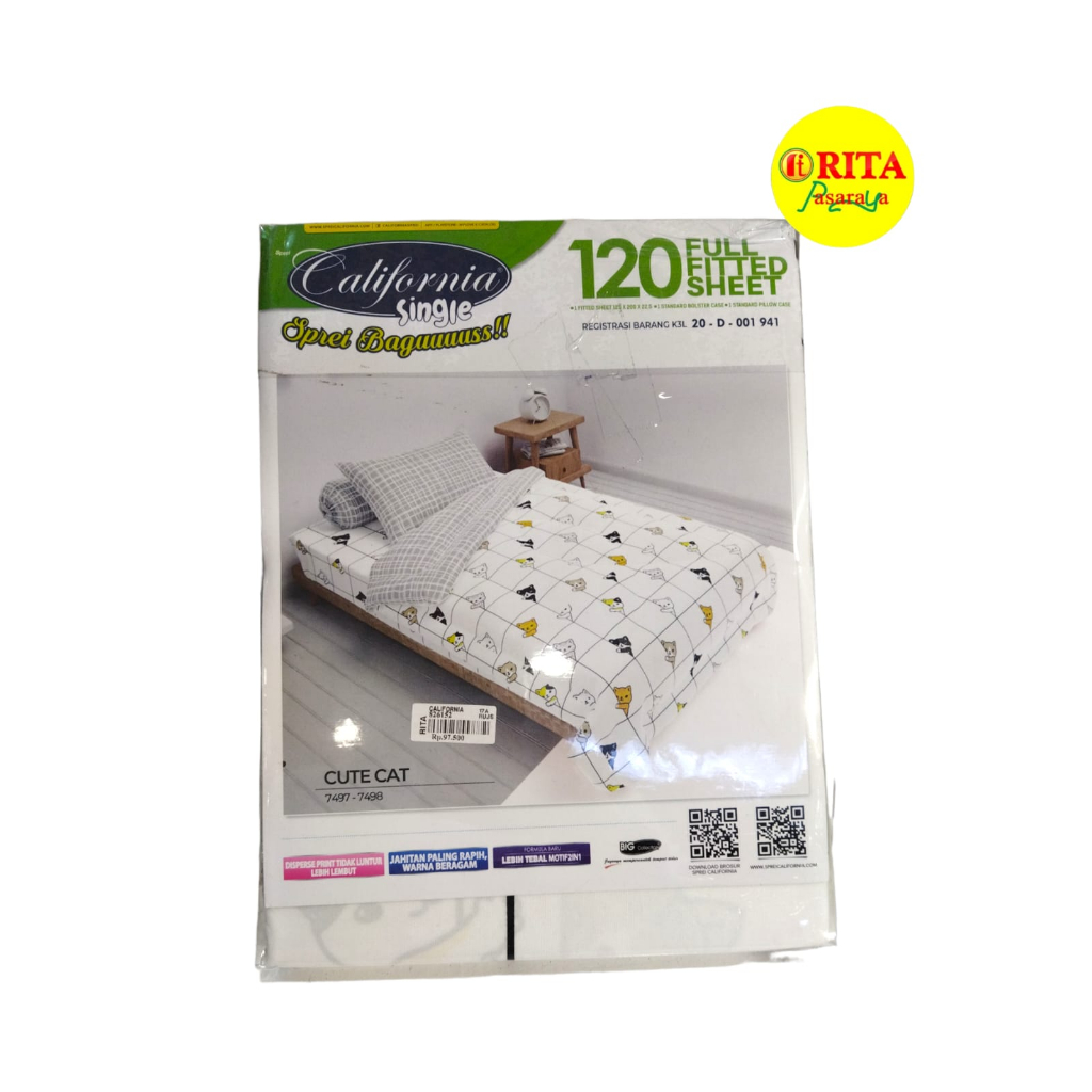 Sprei California Single Bed