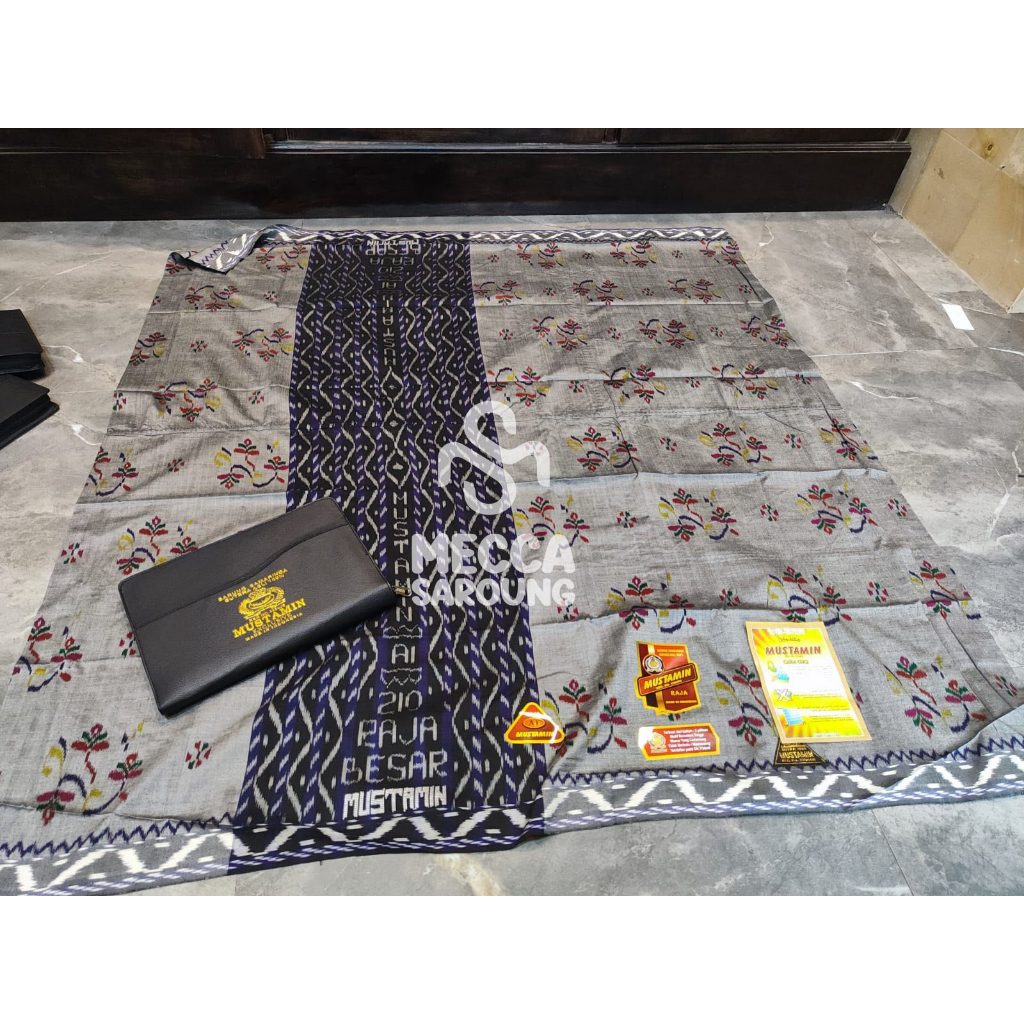 Sarung MUSTAMIN MST RAJA BESAR Kembang Original Full sutra