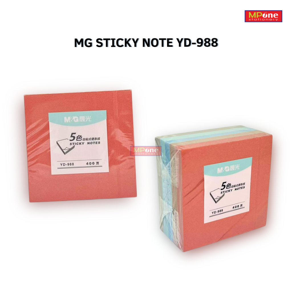 

Sticky Notes Polos Warna M&G Stick Note Tempel 400lembar Warna Pastel