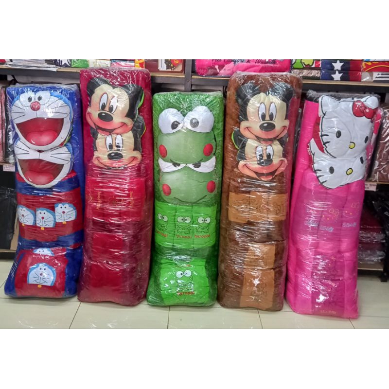 Surpet Jumbo Bantal 7 Karakter Bulu Halus Ukuran 160x180 cm Busa Asli Kualitas Terbaik