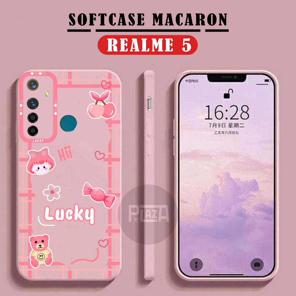 [UV13] SOFTCASE CAMERA PROTECT MOTIF CUTE LUCKY REALME 5 5i 5 PRO - SOFTCASE HP REALME 5 - CASE HP R