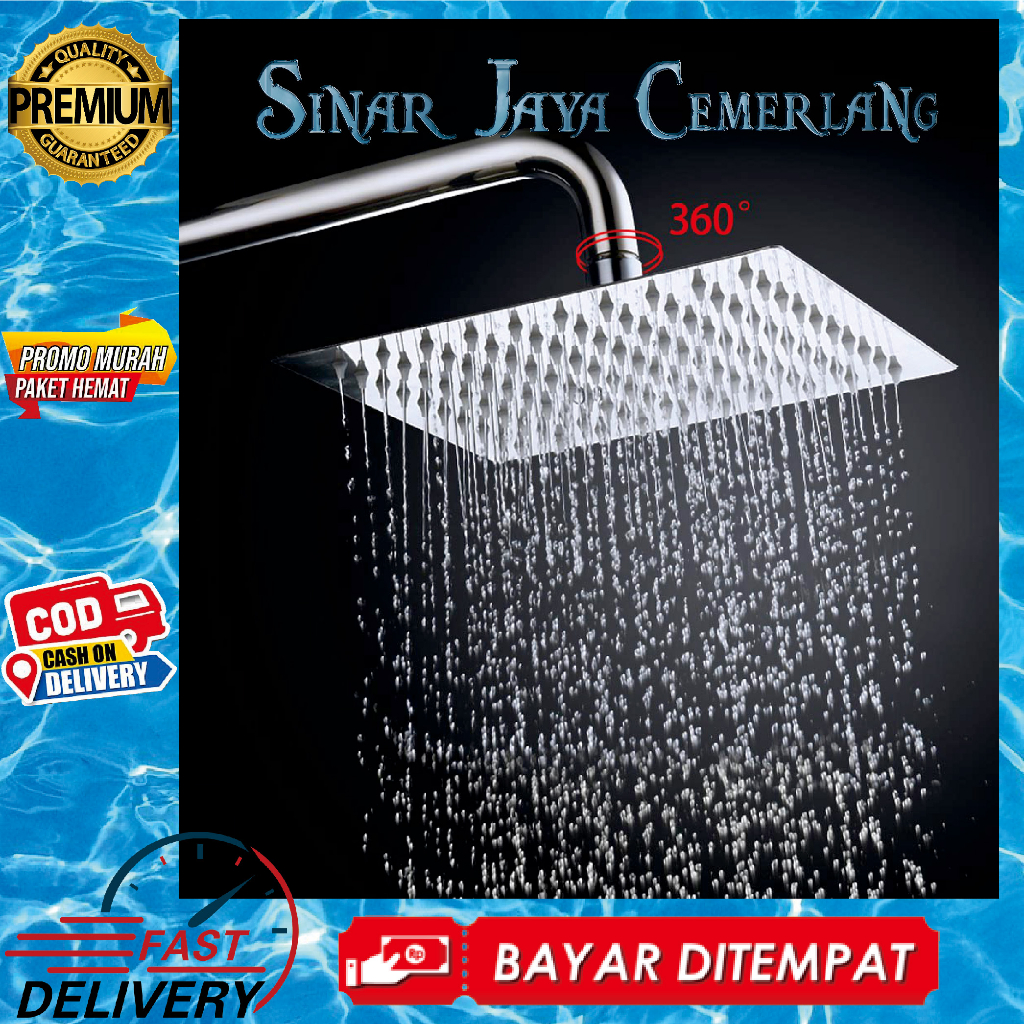 Wall Shower Mandi Minimalis10" M - Wall Shower Tanam - Wall Shower Dinding
