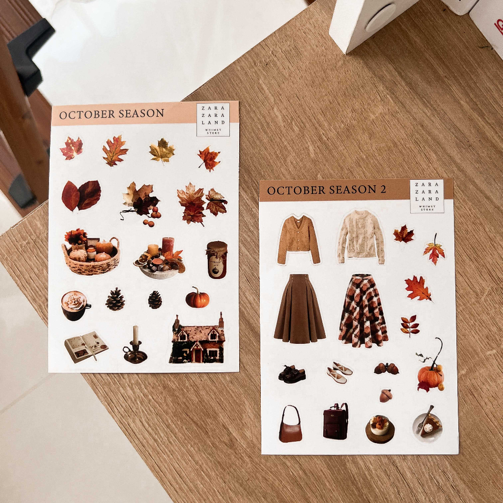 

Sticker - OCTOBER SEASON / Sticker Autumn / Sticker musim gugur / FALL SEASON