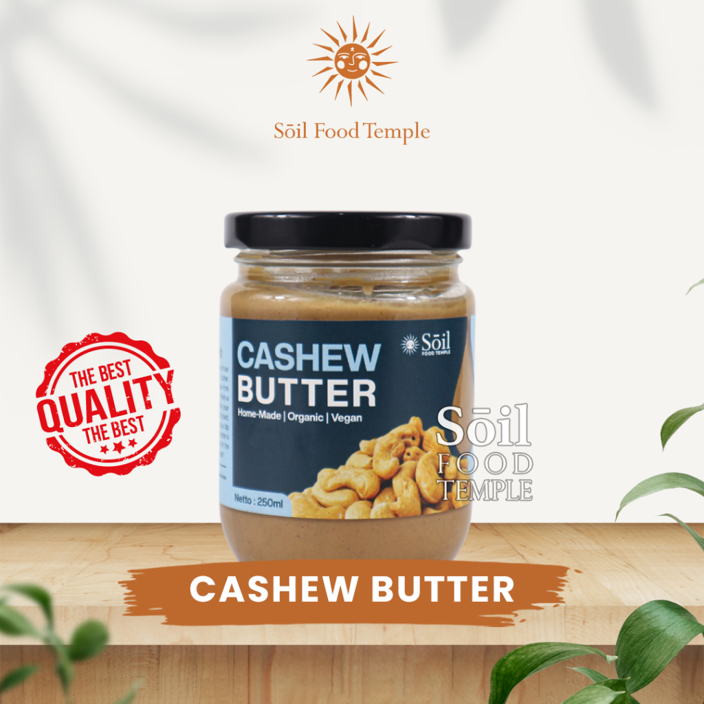 

Home Made Cashew Butter | Selai Kacang Mete 250ml by Soil Food Temple