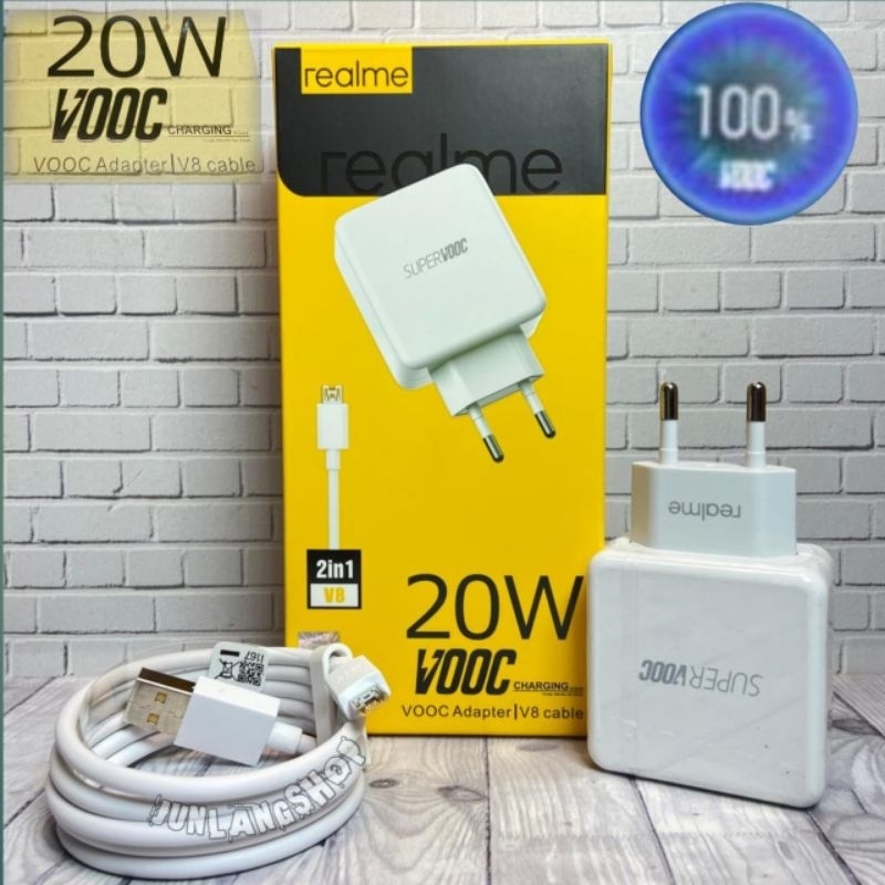 Charger Carger Casan 20Watt Ori Realme 3 Pro 2Pro Original 100% Kabel Micro Usb