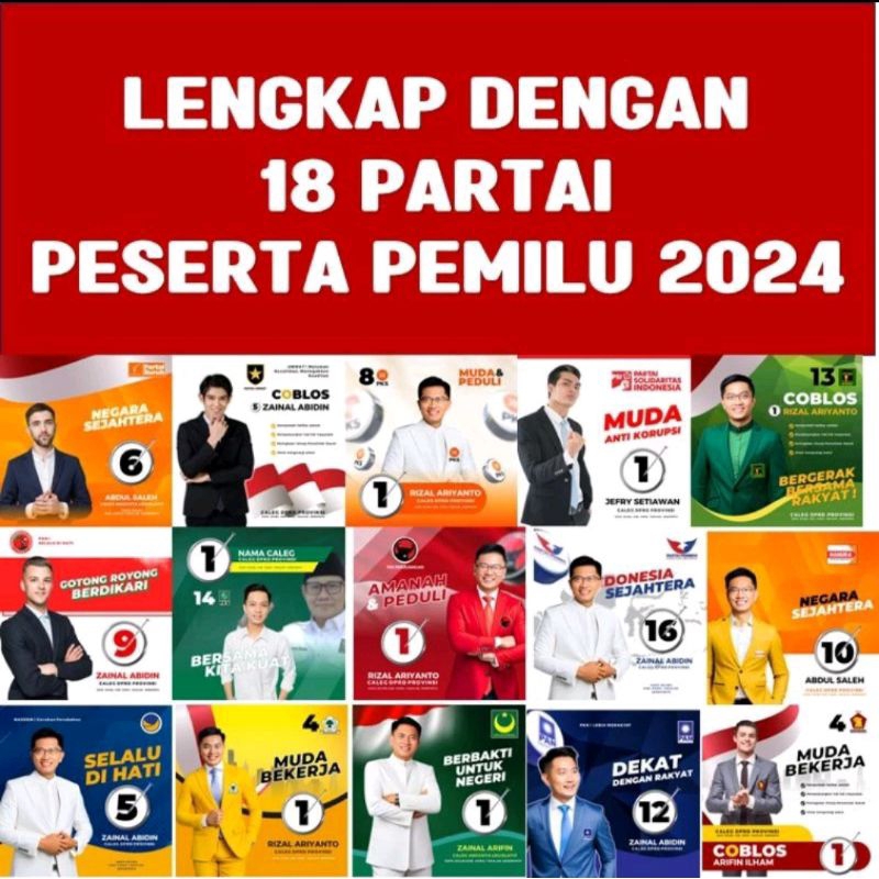 Template Caleg Semua Partai