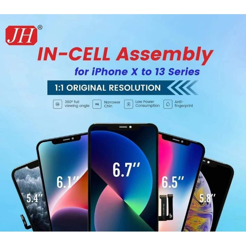 LCD TOUCHSCREEN IPHONE X - IPHONE 10 -JH FHD