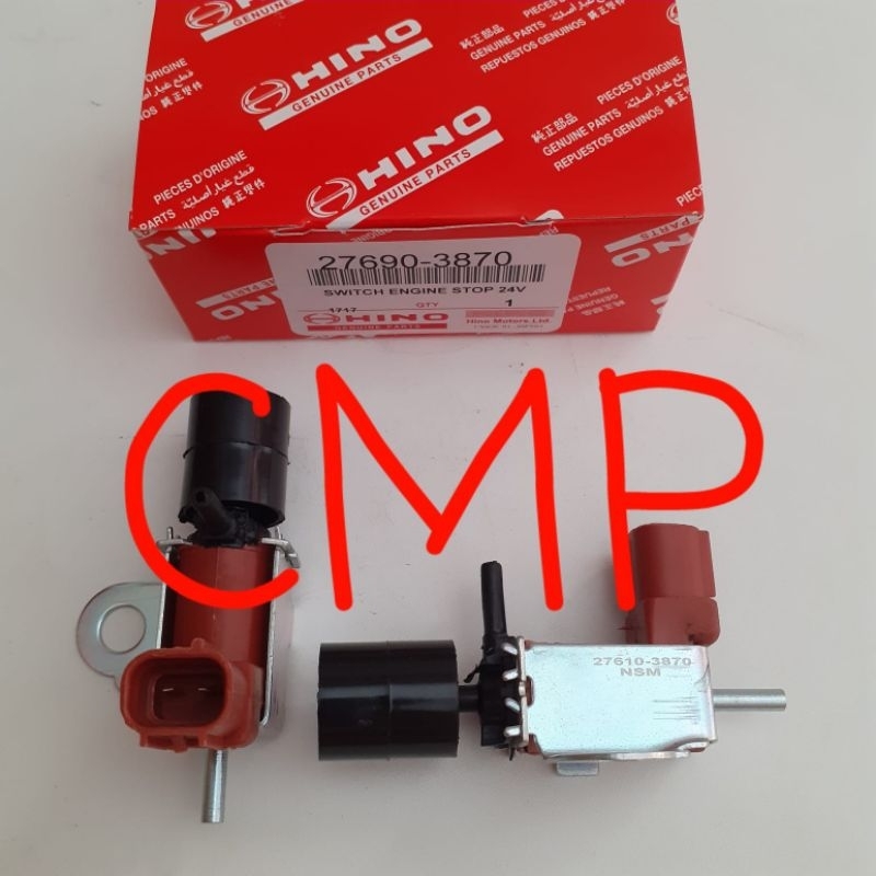 SWITCH ENGINE STOP 24VOLT SWITCH PEMBUNUH MESIN 24V TOYOTA DYNA SAURUS HINO DUTRO HT125 HT130 125HT 