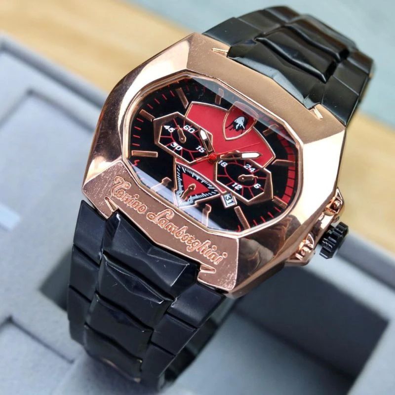 jam tangan cowok pria lamborghini
