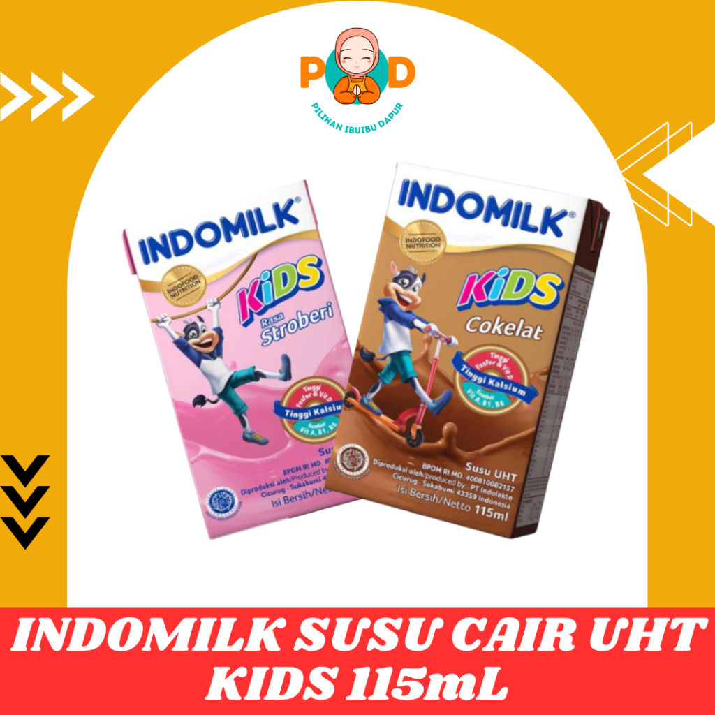 

SUMATRA - INDOMILK SUSU CAIR UHT KIDS 115mL SATUAN ECERAN