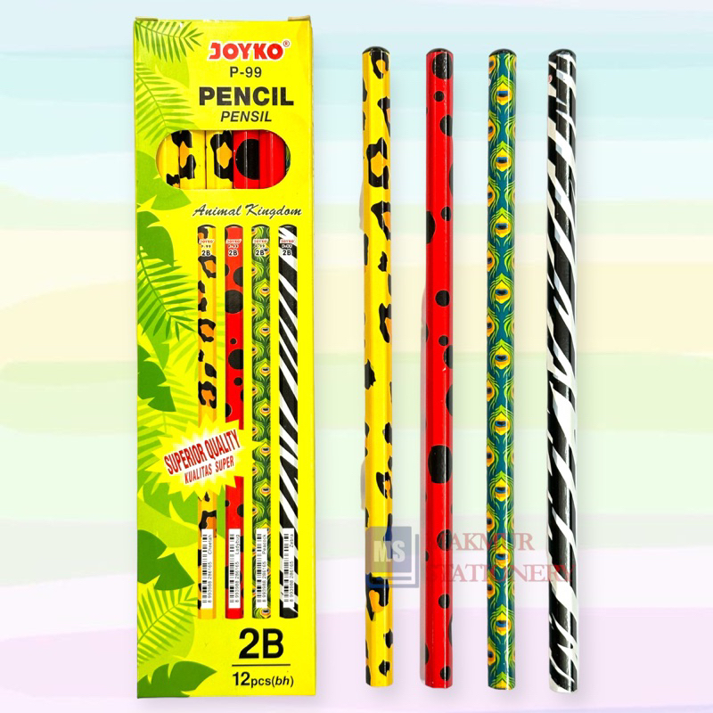

Pensil 2B Joyko Motif Animal P-99 (12 Pcs)