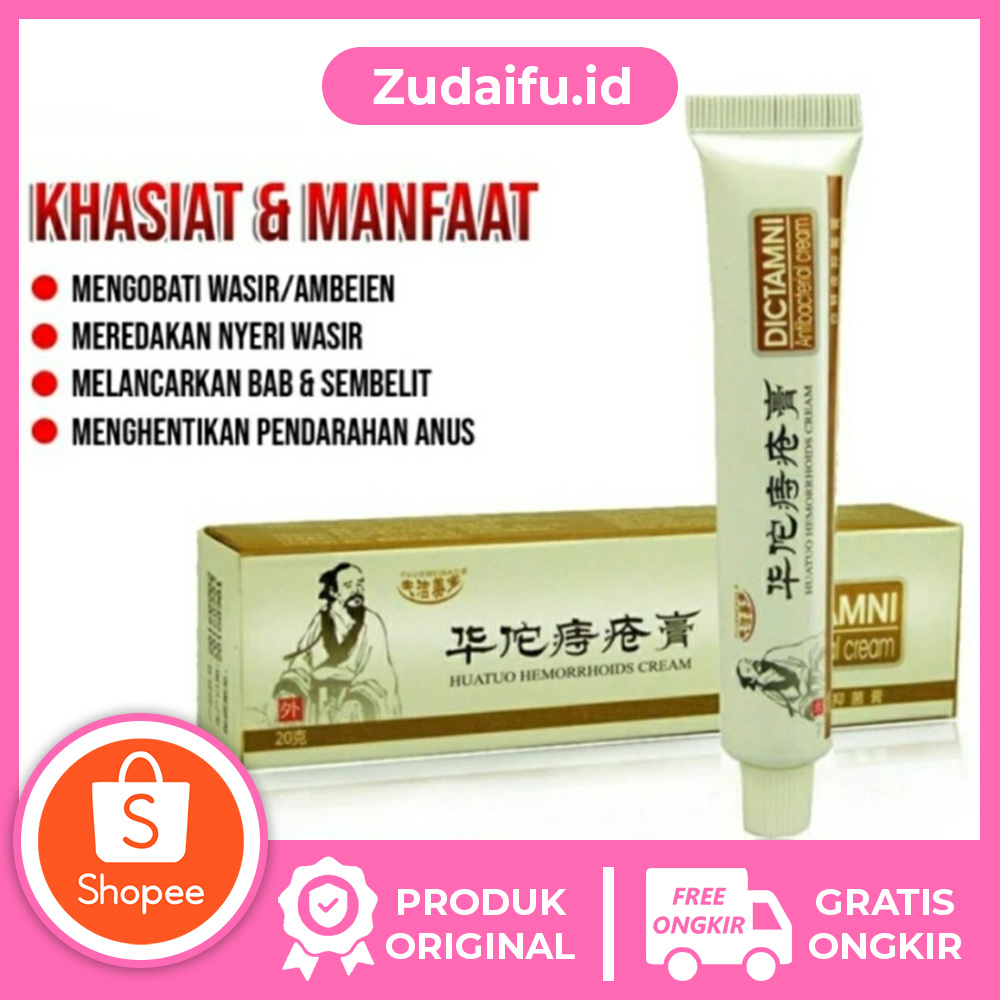 Zudaifu Salep obat wasir ambeien DICTAMNI HUATUO CREAM herbal berkualitas