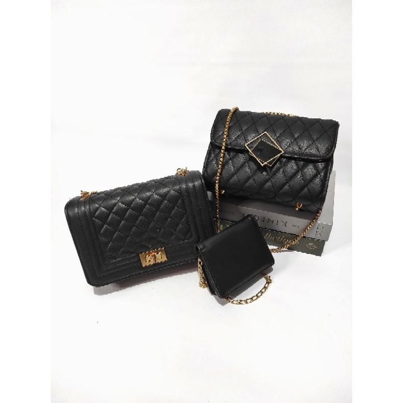 3 Pcs Paket Usaha Tas Wanita Selempang Fashion Terbaru
