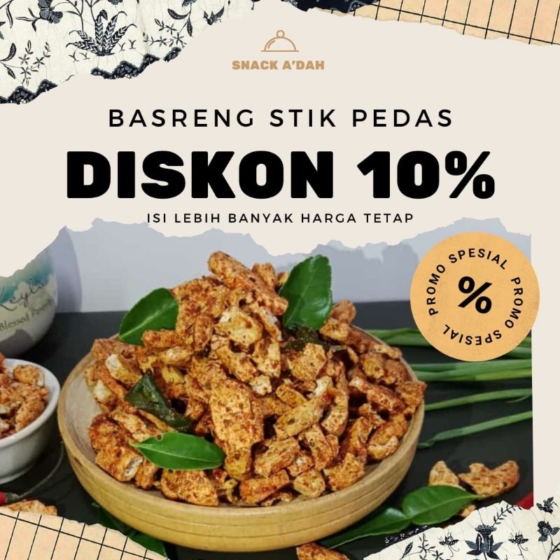 

Basreng Pedas Gurih Daun Jeruk Purut