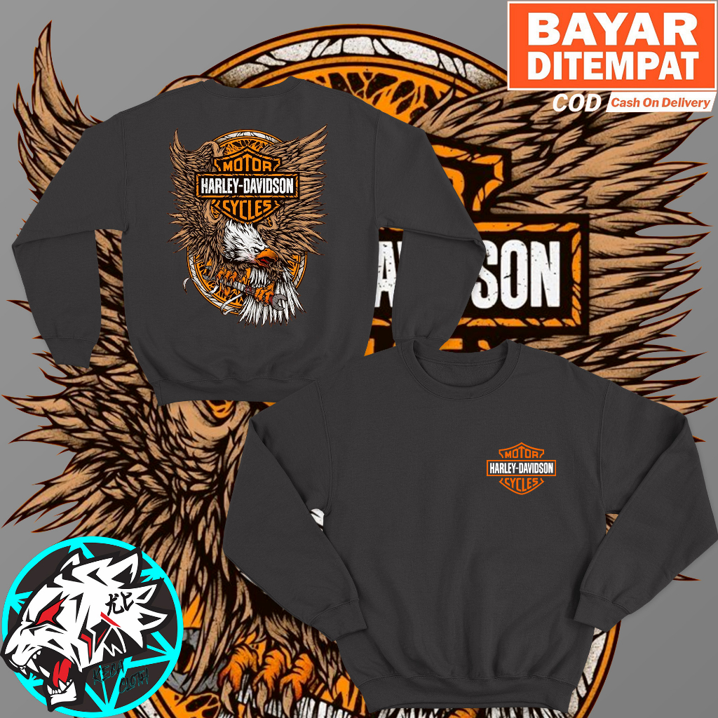 Jaket Sweater Harley Davidson Club Indonesia HDCI Big Size Jumbo