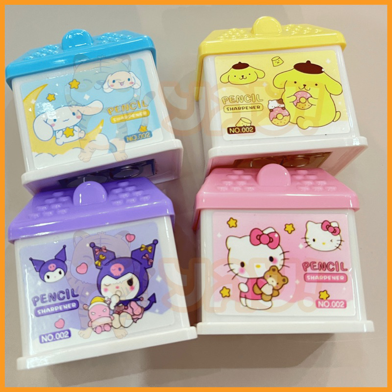 

YAY! SERUTAN PENSIL/PERAUT/PERUNCING PENSIL/PENCIL SHARPENER MOTIF AKRAKTER ANAK SANRIO BENTUK MINI RUMAH