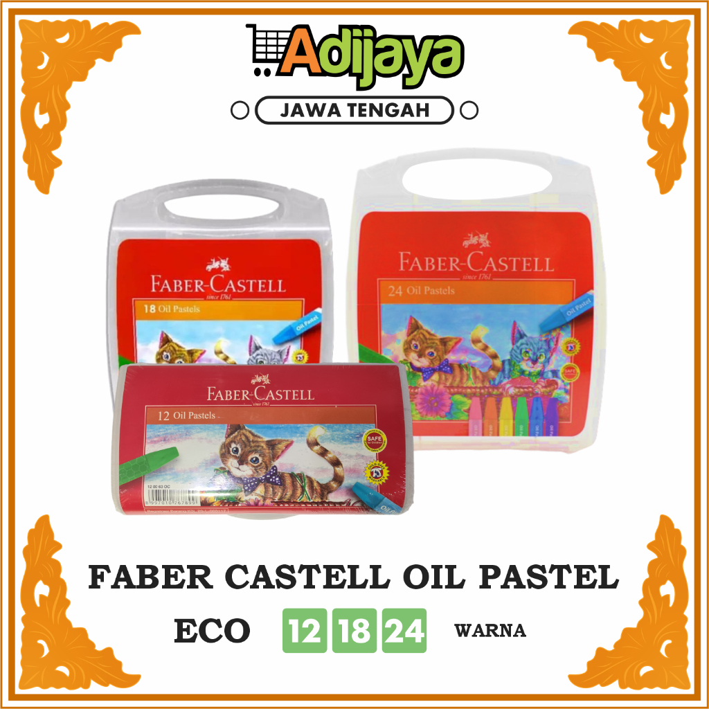 

Faber-Castell Oil Pastel Crayon ECO Krayon isi 12, 18, dan 24