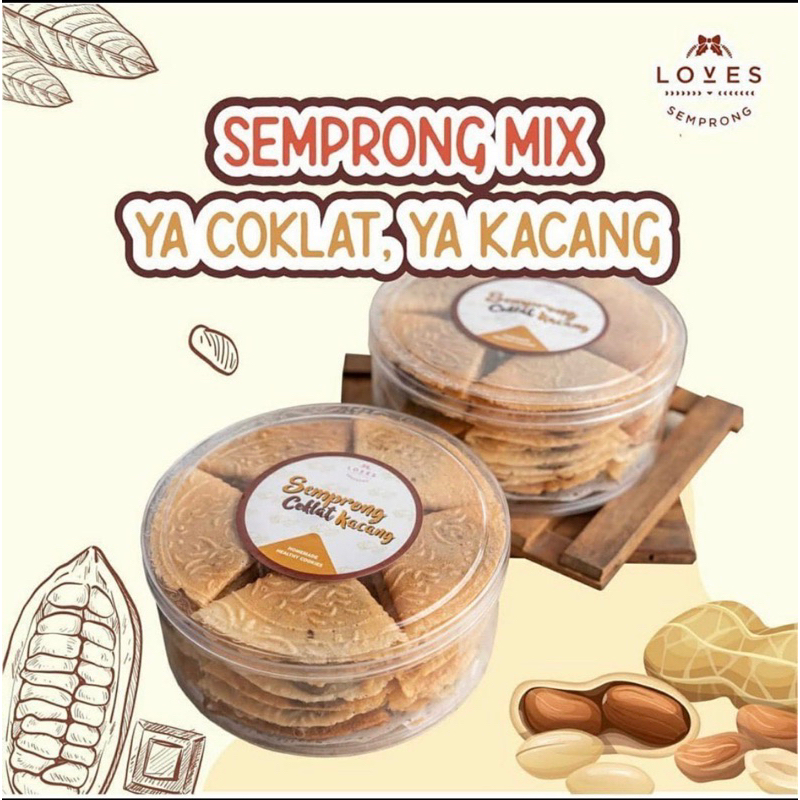 Loves semprong varian COKLAT KACANG enak