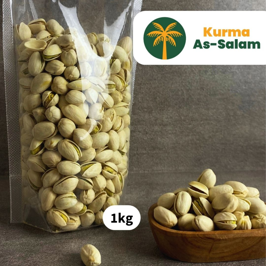 

Kacang Pistachio 1kg Kacang khas Arab Pistacio Kacang Fustuk Arab Murah Premium Quality