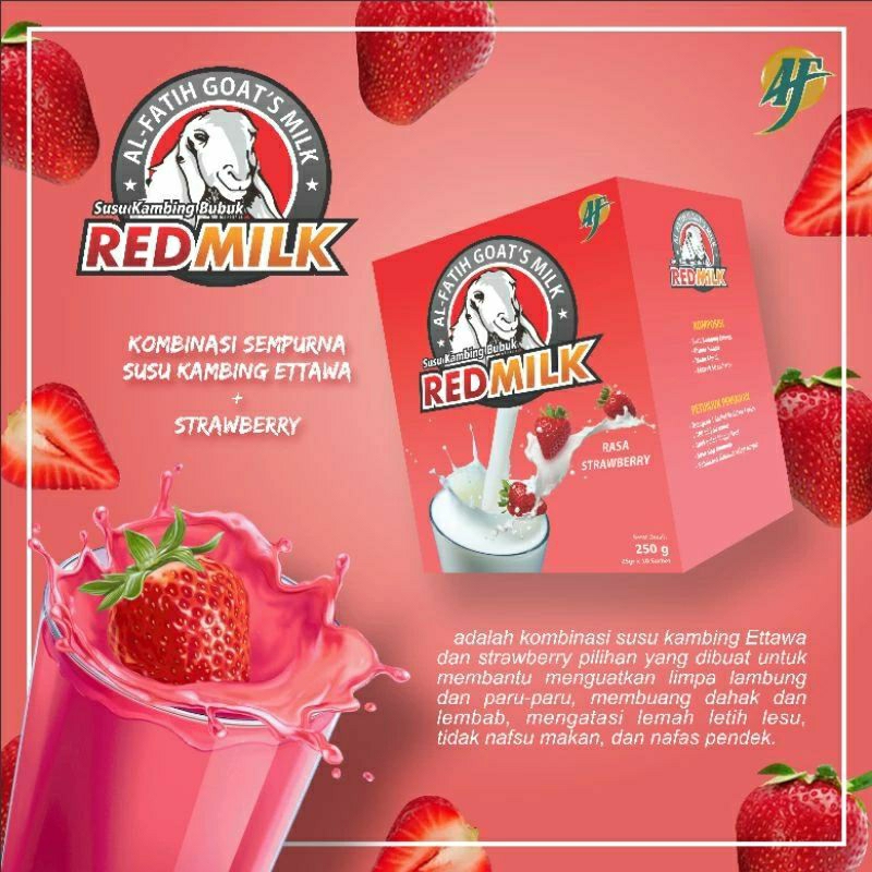 

SUSU KAMBING STRAWBERRY RED MILK MENGUATKAN ANTIBODI