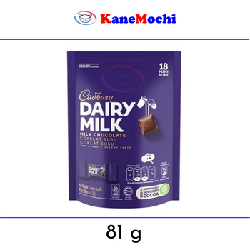 

Cadbury Dairy Milk Mini Bites 81 gr (18 pcs x 4.5 gr)