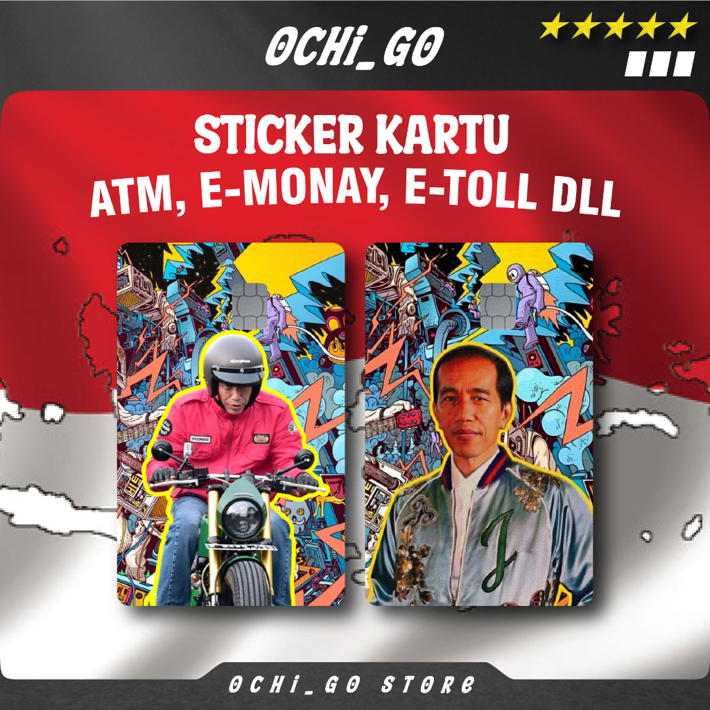 

Stiker Sticker Kartu Atm Garskin Skin Card Atm Pak Jokowi Stiker Kartu Atm Bca | Bri | Mandiri | Debit | Credit | E-money | Flazz