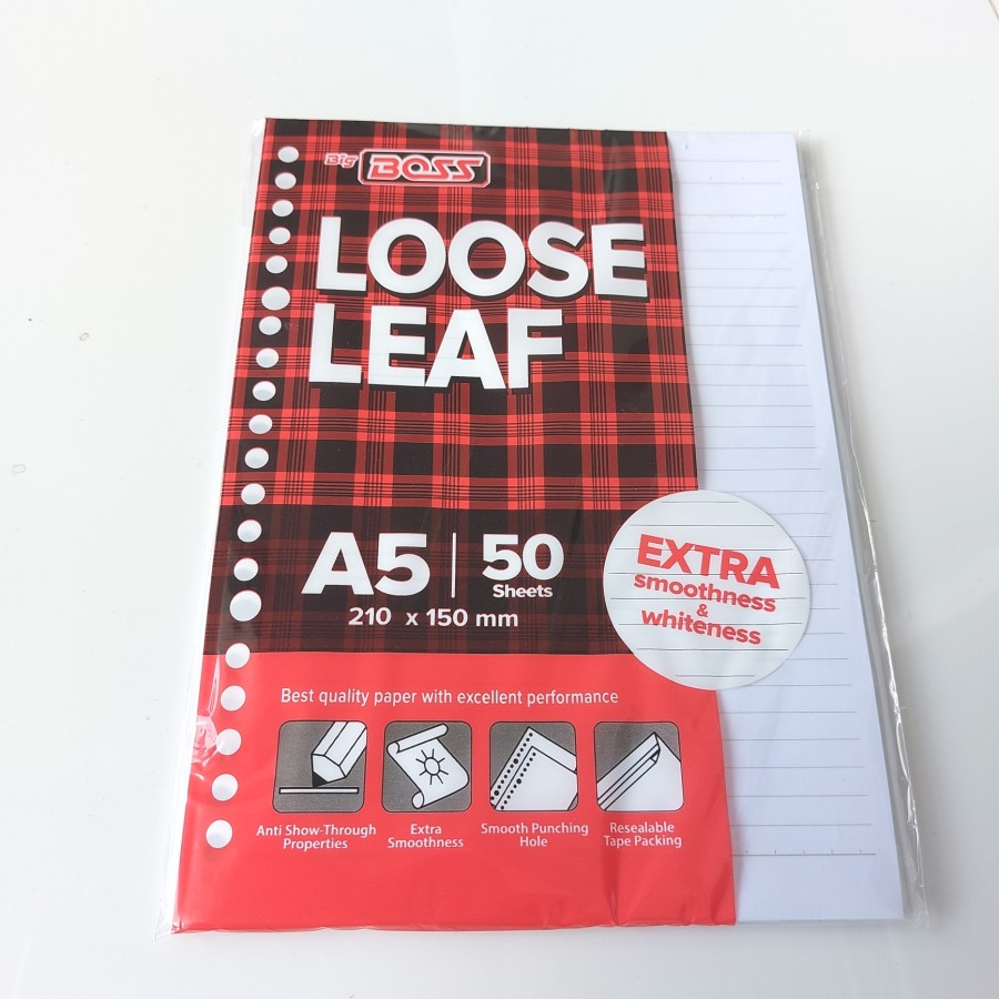 

Isi Loose Leaf Binder Big Boss A5 50 Lembar 1 Pack