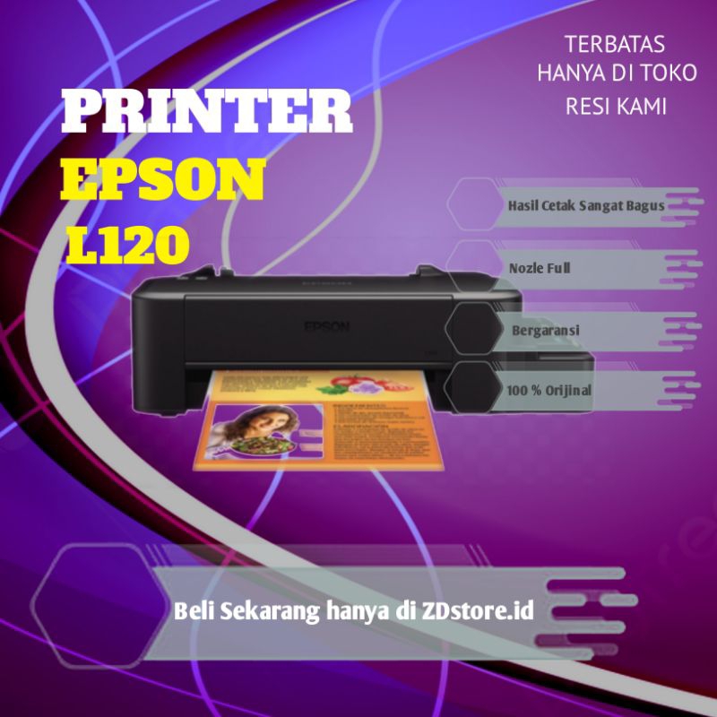 Printer Epson L120/L121 printer warna printer recommend untuk segala cetak