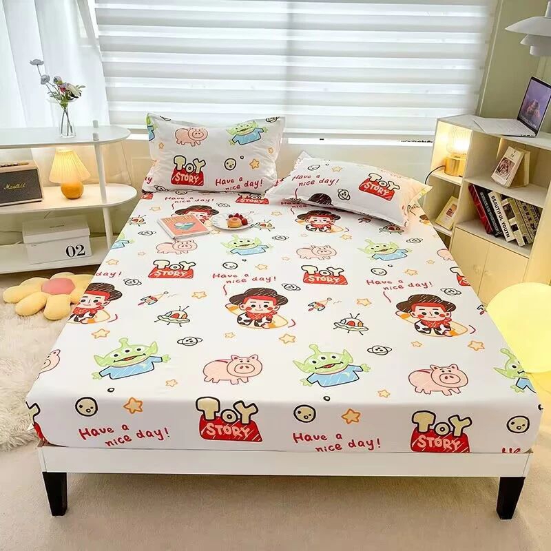 Sprei Disney Import Full Karet Keliling ANTI GESER | Sprei Anak gambar TOY STORY King Size 180x200