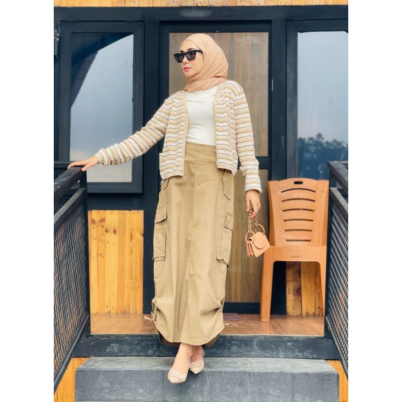 ROK CARGO SERUT WANITA // ROK WANITA KATUN BY KHN ORIGINAL